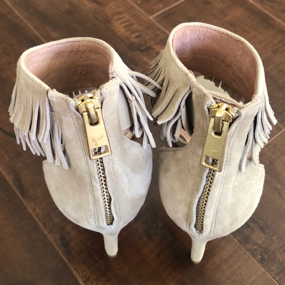 Joie Alek Fringe Ankle Strap Heels - Picture 7 of 8